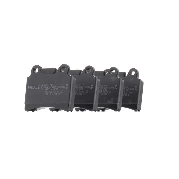 MEYLE 025 240 9717 Τακάκια φρένων VW Touareg (7LA, 7L6, 7L7) 280 PS Βενζίνη κόστος
