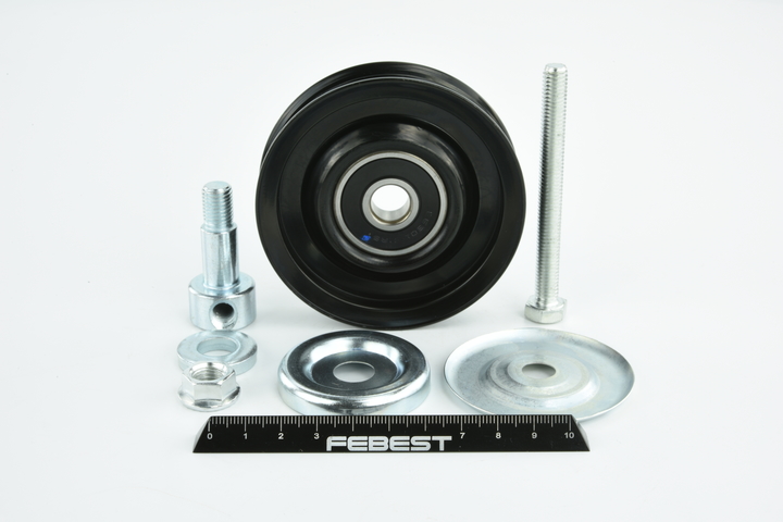 FEBEST 0287-R51M: Feszítőgörgő, hosszbordás szíj Ø: 80mm, Ø: 80mm