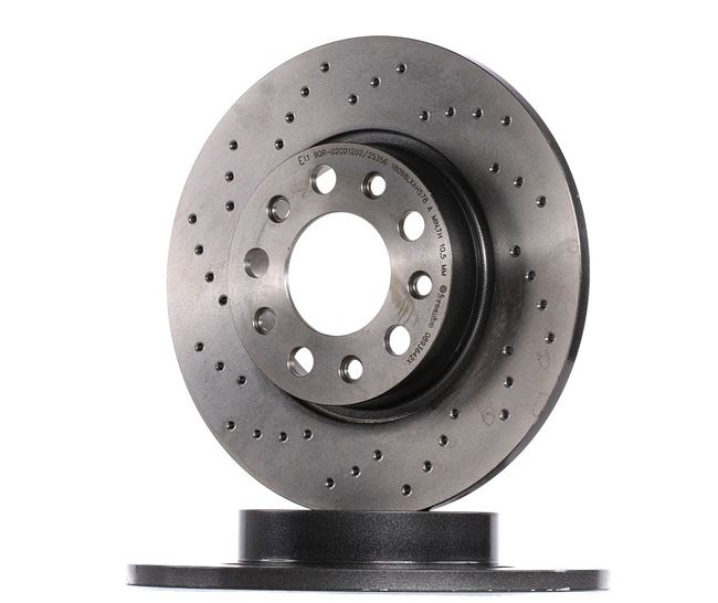 BREMBO 08.9364.2X: Féktárcsa Ø: 278mm, tele, Lyuggatott, Ø: 278mm, bevonatolt XTRA LINE
