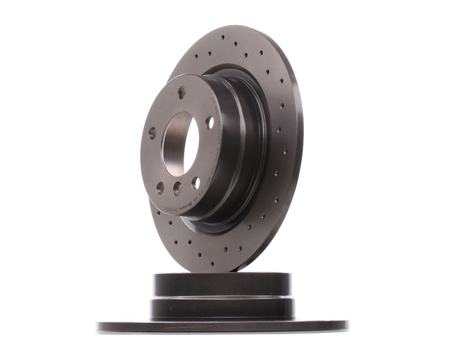 BREMBO 08.A205.1X: Bremsscheibe Ø: 296mm, voll, gelocht, Ø: 296mm, beschichtet, mit Schrauben XTRA LINE