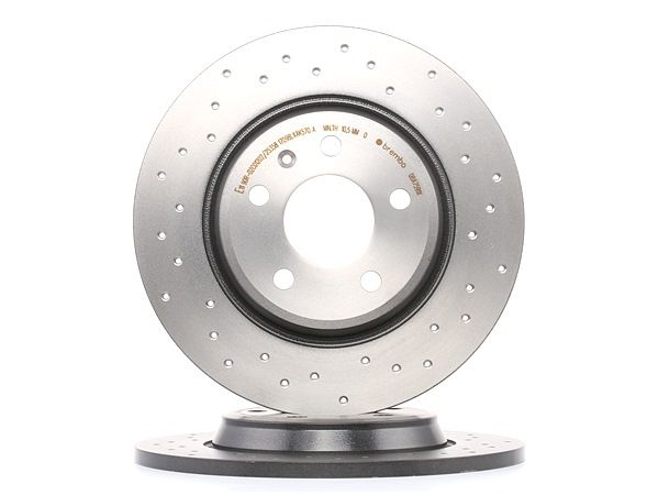 BREMBO 08.A759.1X: Brzdový kotouč R: 300mm, plný, děrovaný, R: 300mm, nátěr, se šrouby XTRA LINE