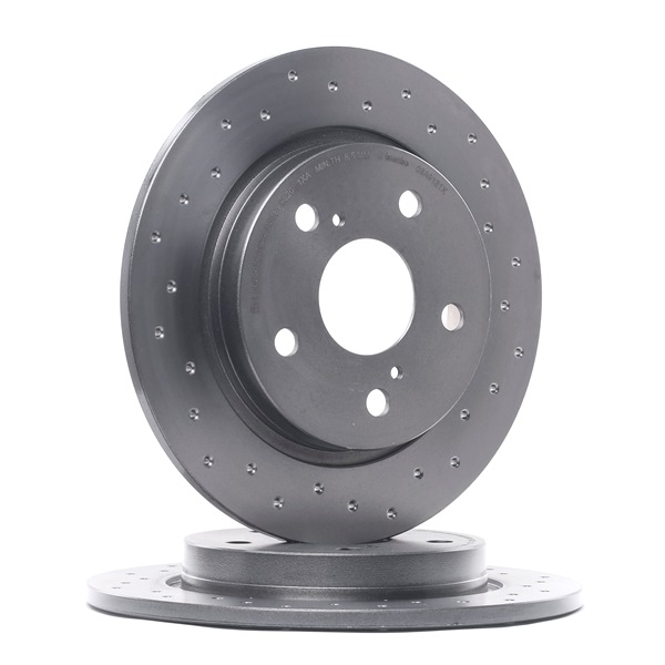 BREMBO 08.A912.1X: Brzdový kotouč R: 270mm, plný, děrovaný, R: 270mm, nátěr XTRA LINE
