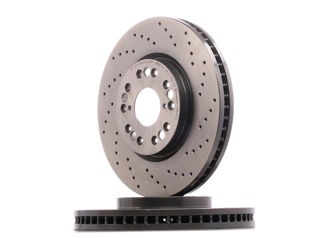 BREMBO 09.8402.1X: Bremsscheibe Ø: 296mm, gelocht/innenbel., Ø: 296mm, beschichtet XTRA LINE