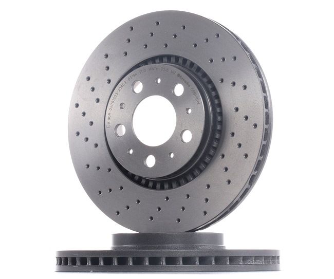 BREMBO 09.9130.1X: Bremsscheibe Ø: 305mm, gelocht/innenbel., Ø: 305mm, beschichtet, mit Schrauben XTRA LINE