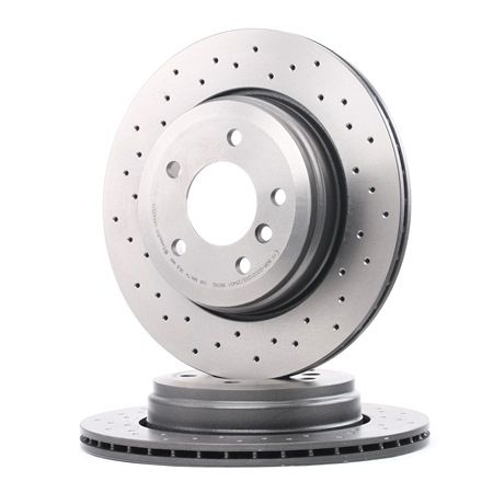BREMBO 09.9425.1X: Bremsscheibe Ø: 320mm, gelocht/innenbel., Ø: 320mm, beschichtet, mit Schrauben XTRA LINE