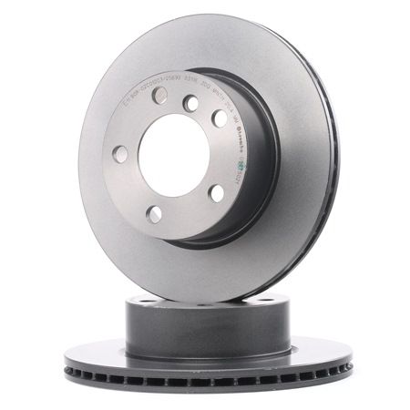 BREMBO 09.9750.21: Disc de frână Ř: 284mm, ventilat interior, Ř: 284mm, acoperit (cu un strat protector), cu suruburi COATED DISC LINE