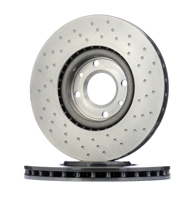 BREMBO 09.A185.1X: Bremseskive Ø: 302mm, perforeret/indv. ventileret, Ø: 302mm, coatet, med skruer XTRA LINE