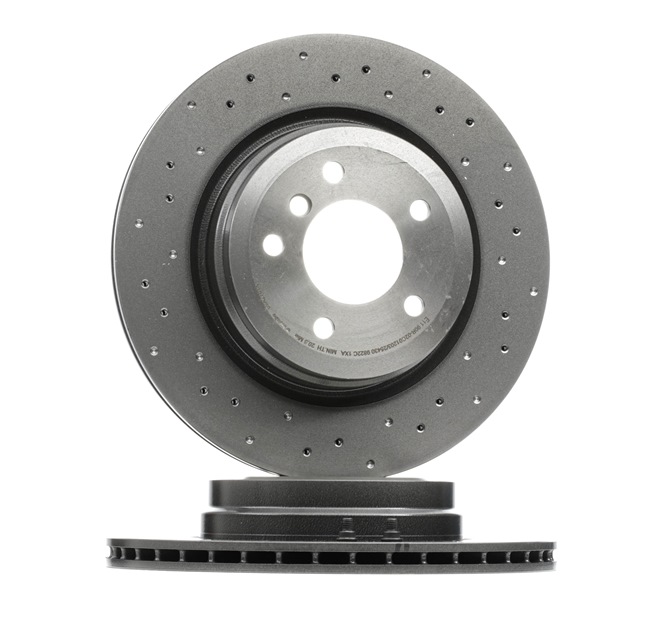 BREMBO 09.A270.1X: Brzdový kotouč R: 336mm, děrováno / vnitřně větráno, R: 336mm, nátěr, se šrouby XTRA LINE