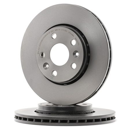 BREMBO 09.A727.21: Brzdový kotouč R: 280mm, vnitřně větráno, R: 280mm, nátěr, se šrouby COATED DISC LINE