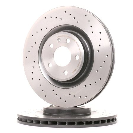 BREMBO 09.B039.1X: Bremsscheibe Ø: 345mm, gelocht/innenbel., Ø: 345mm, beschichtet, mit Schrauben XTRA LINE