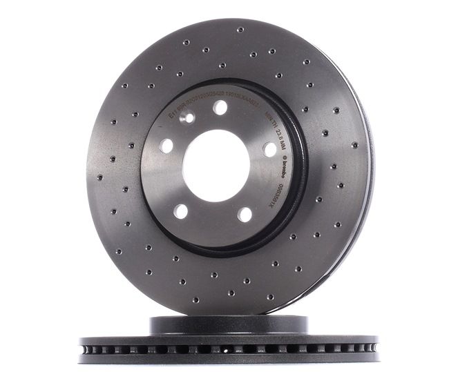 BREMBO 09.B356.1X: Brzdový kotúč Ø: 300mm, dierované/s vnútorným chladením, Ø: 300mm, potiahnutá XTRA LINE