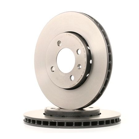 BREMBO 09.B975.11: Disco de freno Ø: 256mm, ventilación interna, Ø: 256mm, revestido, con tornillos COATED DISC LINE