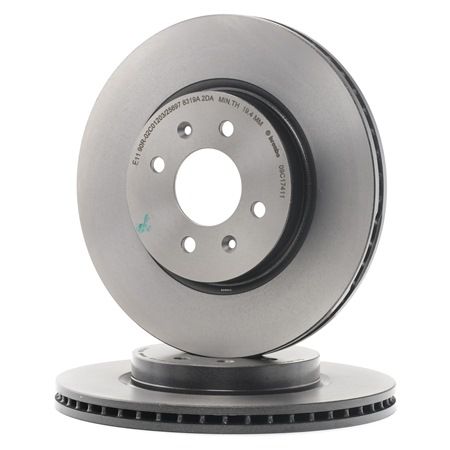 BREMBO 09.C174.11: Disc de frână Ř: 280mm, ventilat interior, Ř: 280mm, acoperit (cu un strat protector), cu suruburi COATED DISC LINE