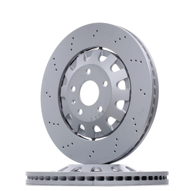 ZIMMERMANN 100.3367.70: Disco de freno Ø: 370mm, ventilado, perforado, disco de freno de dos piezas, Disco de freno flotante, Disco de freno de aluminio, Ø: 370mm, revestido FORMULA Z COAT Z