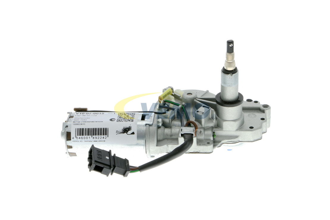 VEMO V10-07-0015: Silnik wycieraczek 12V, z tyłu, Q+, original equipment manufacturer quality