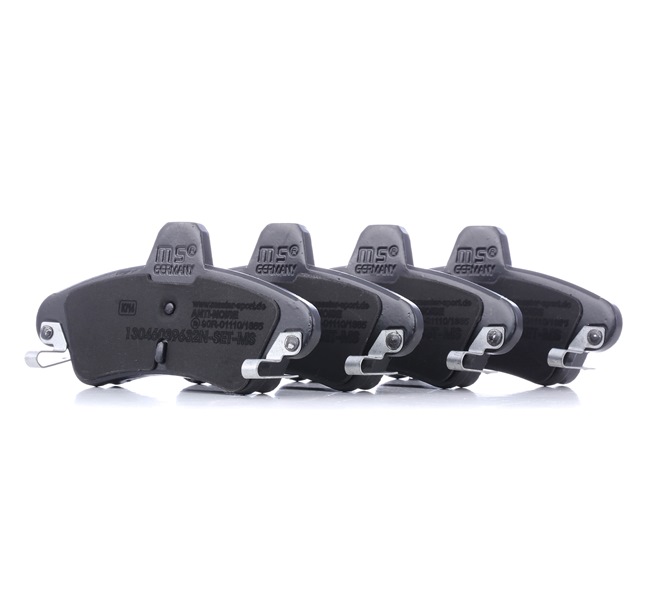 MASTER-SPORT 13046039632N-SET-MS: Juego de pastillas de freno Premium Eje trasero, Chapa antichirridos