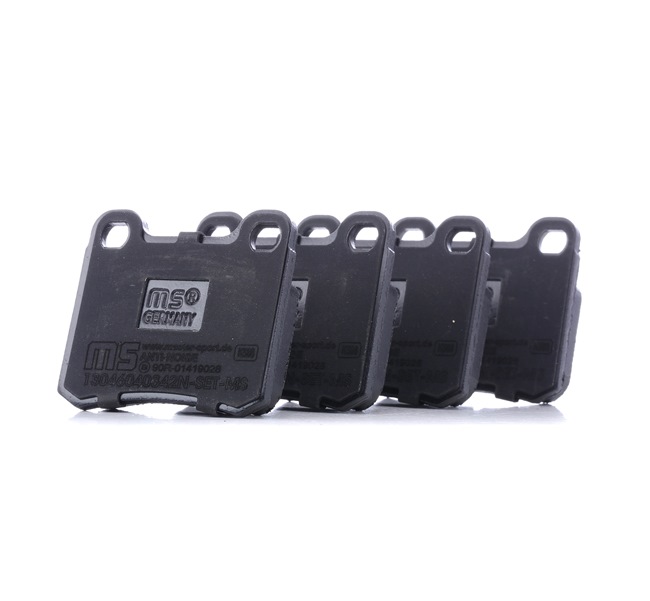 MASTER-SPORT 13046040342N-SET-MS: Juego de pastillas de freno Premium Eje trasero, Chapa antichirridos