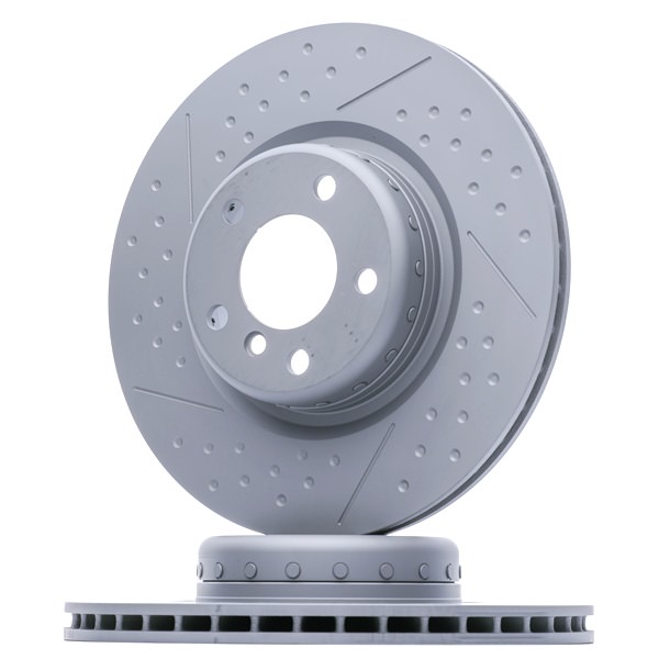 ZIMMERMANN 150.2922.32: Bromsskiva Ø: 345mm, ventilerad invändigt, Slitsad, sänkt, tvådelad bromsskiva, Bromsskiva i aluminium, Ø: 345mm, belagd FORMULA F COAT Z