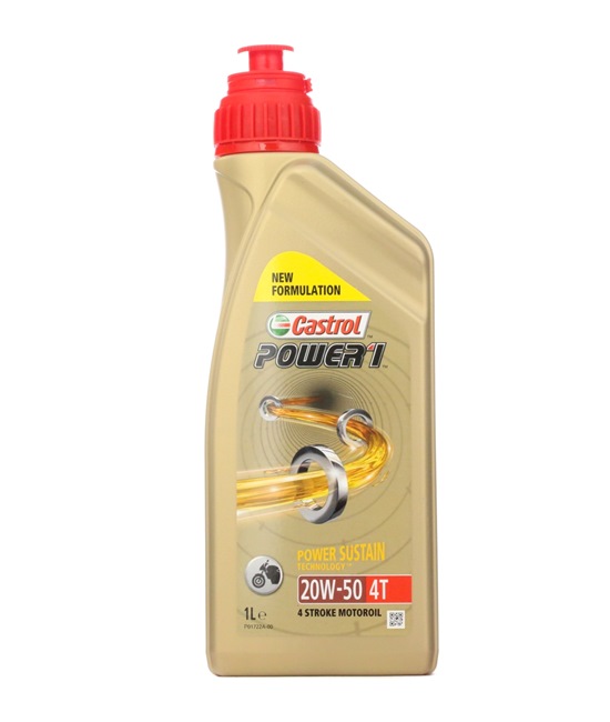 CASTROL 15049A: Motoröl 1l, 20W-50 Power 1, 4T
