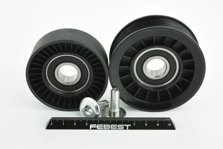 FEBEST 2187-CB4-KIT: Feszítőgörgő, hosszbordás szíj Ø: 77mm, Ø: 77mm