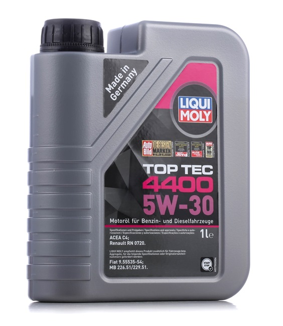 LIQUI MOLY Top Tec, 4400 2319 Motoröl MITSUBISHI L 200 / Triton Pickup (KA_T, KB_T) 2.5 DI-D (KA4T) 167 PS Diesel