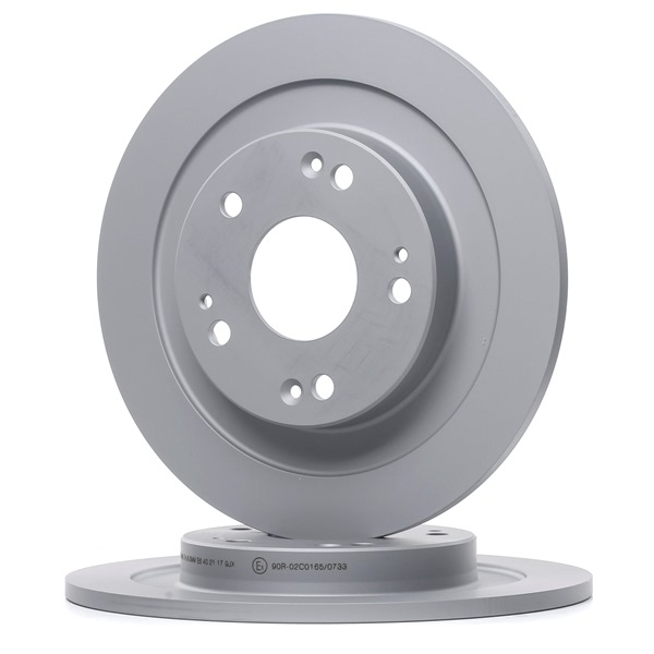 ATE 24.0110-0380.1: Bremsscheibe Ø: 276,0mm, voll, Ø: 276,0mm, beschichtet