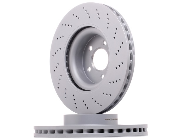 ATE 24.0132-0168.1: Bremsscheibe Ø: 344,0mm, gelocht/innenbel., Ø: 344,0mm, beschichtet, mit Schrauben