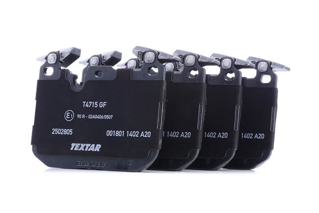 TEXTAR 2502805: Juego de pastillas de freno con pesos de equilibrio
