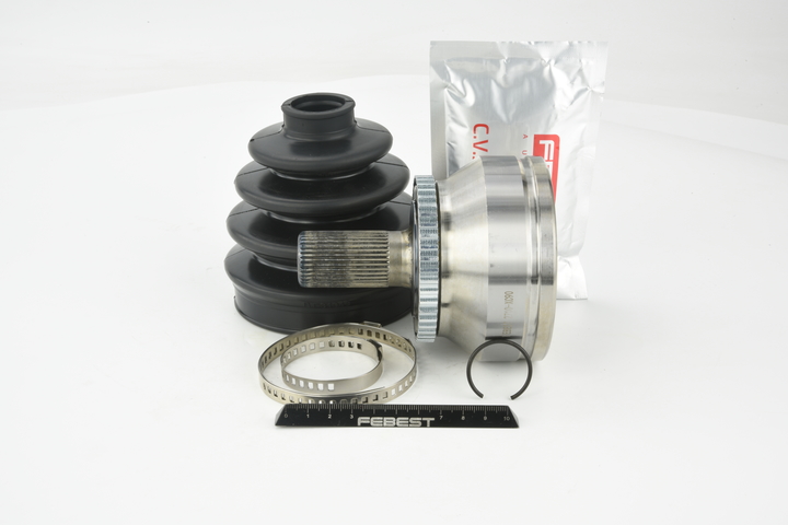 FEBEST 2710-XC90: Jeu de joints, arbre de transmission côté roue, Essieu avant, avec bague ABS
