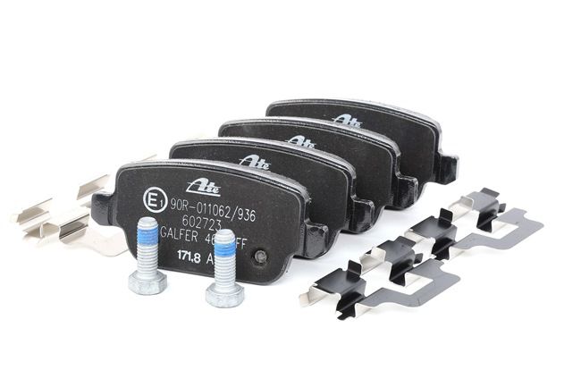 ATE 13.0460-2723.2: Juego de pastillas de freno con accesorios, con tornillos pinza freno