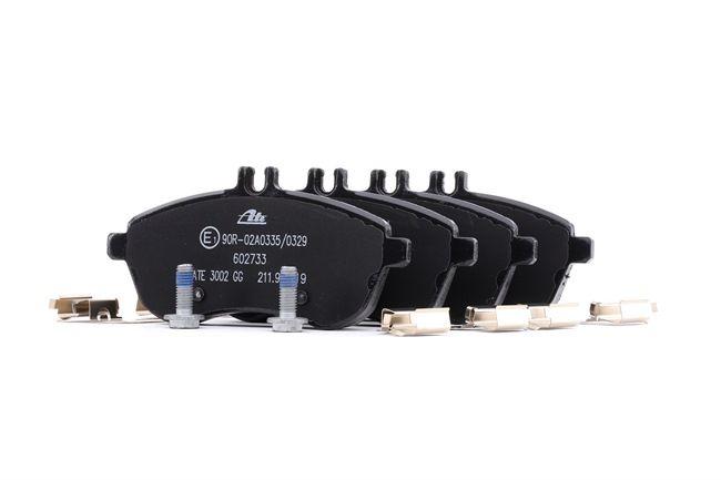 ATE 13.0460-2733.2: Juego de pastillas de freno con accesorios, con tornillos pinza freno