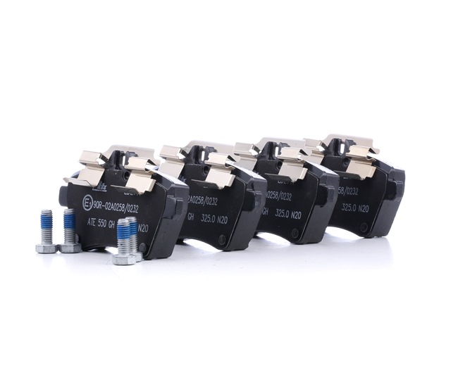 ATE 13.0470-2711.2: Juego de pastillas de freno con accesorios, con tornillos pinza freno Ceramic