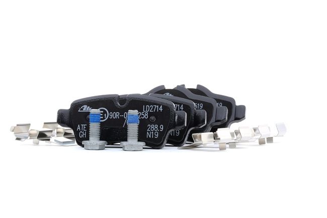 ATE 13.0470-2714.2: Juego de pastillas de freno con accesorios, con tornillos pinza freno Ceramic