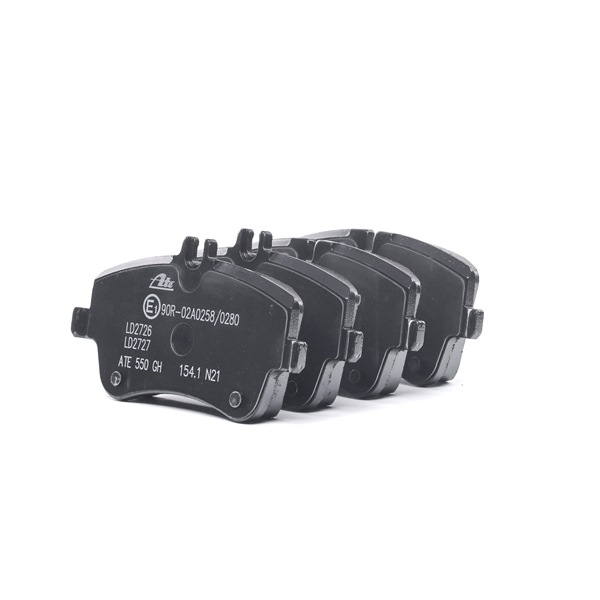 ATE Ceramic 13.0470-2727.2 Bremsbeläge mit Zubehör, mit Bremssattelschrauben