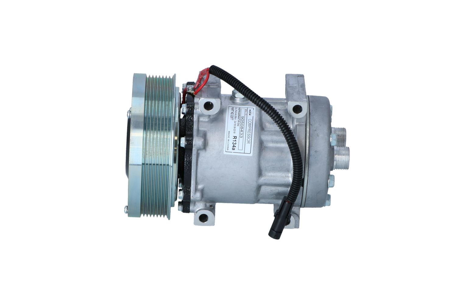 NRF 32877: Klimakompressor EASY FIT mit PAG-Kompressoröl, mit Dichtring