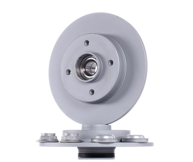 ATE 24.0109-0100.2: Disco de freno Ø: 249,0mm, macizo, Ø: 249,0mm, revestido, con cojinete rueda, con anillo sensor ABS