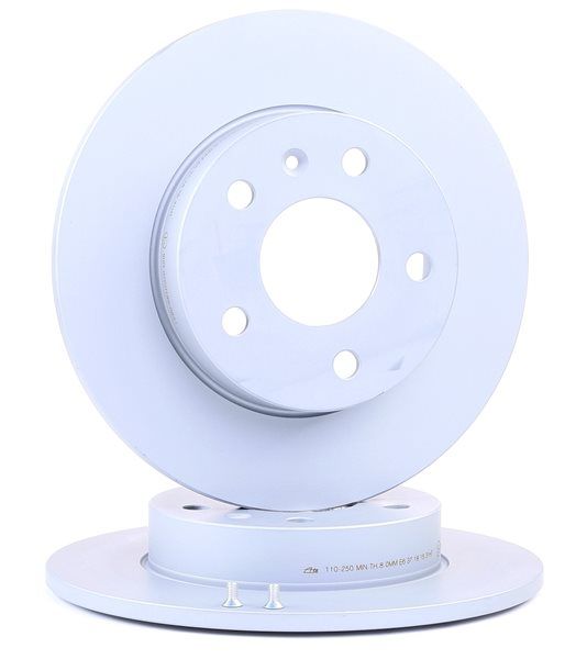 ATE 24.0110-0250.1: Disco de freno Ø: 264,0mm, macizo, Ø: 264,0mm, revestido, con tornillos