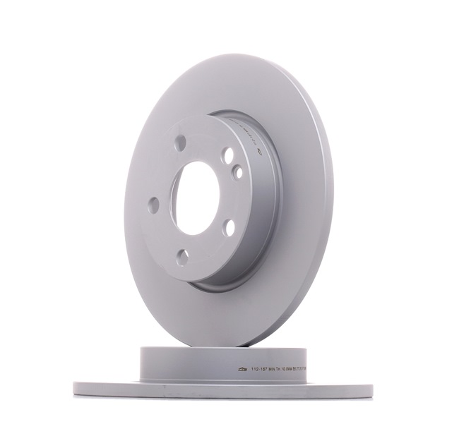 ATE 24.0112-0167.1: Bremsscheibe Ø: 276,0mm, voll, Ø: 276,0mm, beschichtet, mit Schrauben