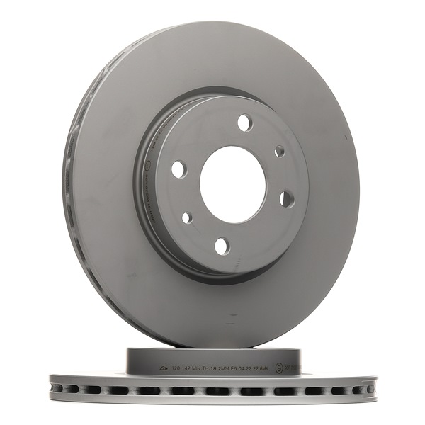 ATE 24.0120-0142.1: Disque de frein Ø: 257,5mm, ventilé, Ø: 257,5mm, revêtu