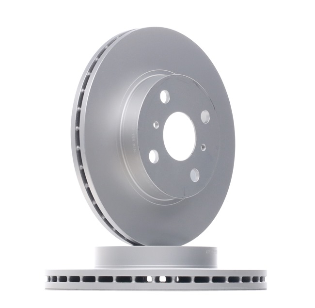 ATE 24.0122-0158.1: Disco de freno Ø: 255mm, ventilado, Ø: 255mm, revestido