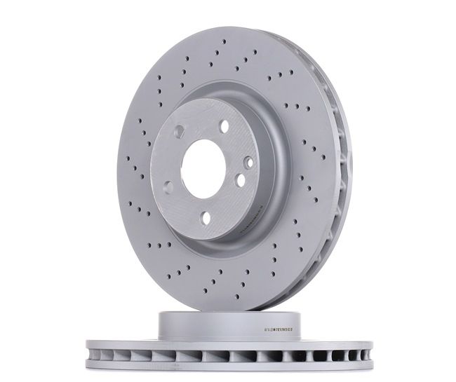 ATE 24.0132-0153.1: Bremsscheibe Ø: 330,0mm, gelocht/innenbel., Ø: 330,0mm, beschichtet, mit Schrauben