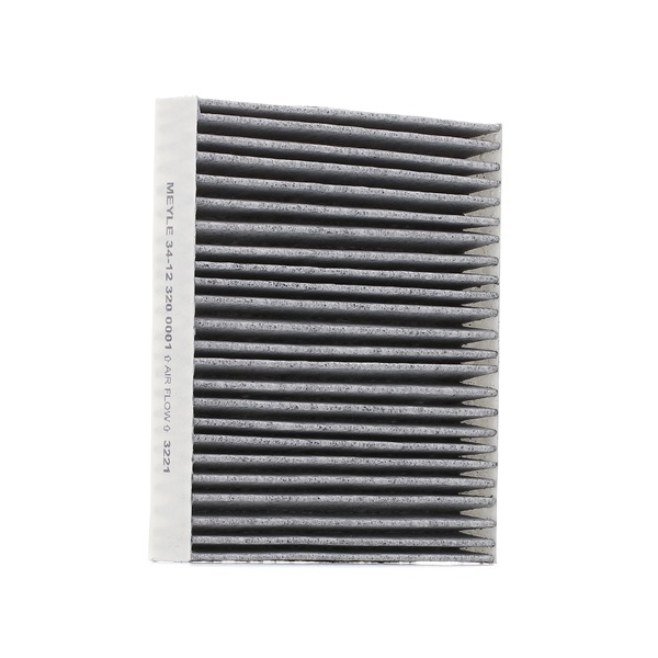 MEYLE 34-12 320 0001: Filtru, aer habitaclu Filtru carbon activ, Insertie filtru, cu efect de aspirare, ORIGINAL Quality