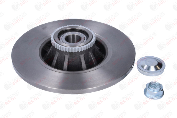 BIRTH 3407: Disco de freno Eje trasero izquierda, Eje trasero, derecha, Ø: 280mm, macizo, Ø: 280mm, con tornillo