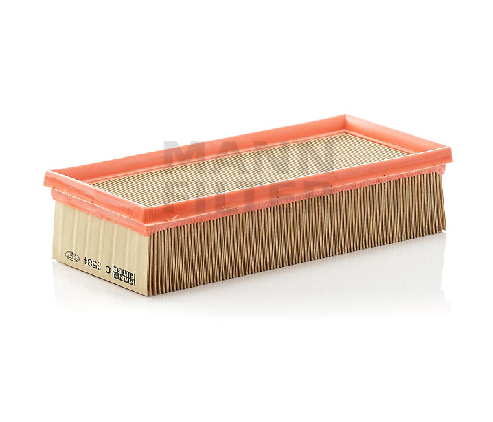 MANN-FILTER C 2584 Luftfilter MITSUBISHI COLT 6 (Z3A, Z2A) 95 HK Benzin/Methanol hvad koster