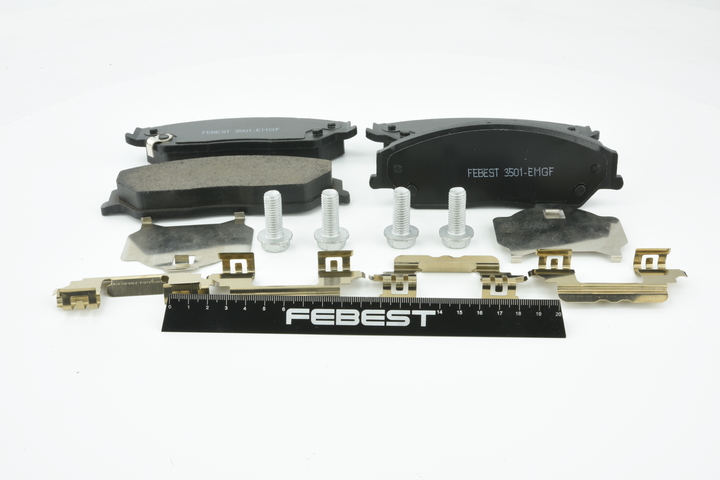FEBEST 3501-EMGF: Plăcuțe de frână punte fata