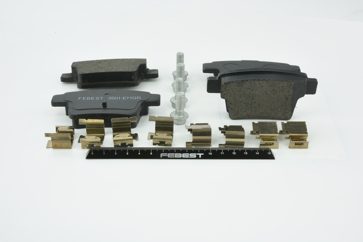 FEBEST 3501-EMGR: Piduriklotsid Tagasild