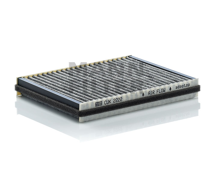 MANN-FILTER CUK 2222: Filtre d'habitacle Filtre à charbon actif