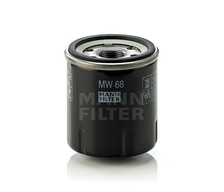 MANN-FILTER MW 68: Ölfilter mit einem Rücklaufsperrventil