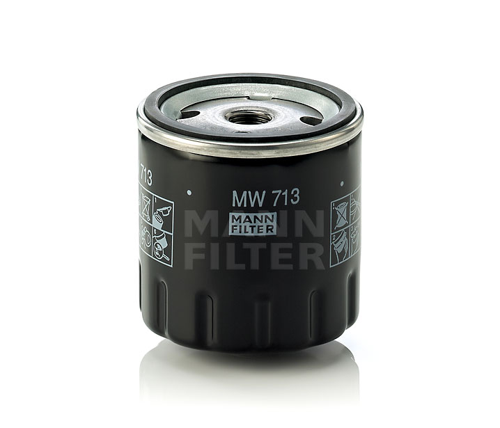 MANN-FILTER MW 713: Oliefilter Met een terugloopbeveiligingskleppen