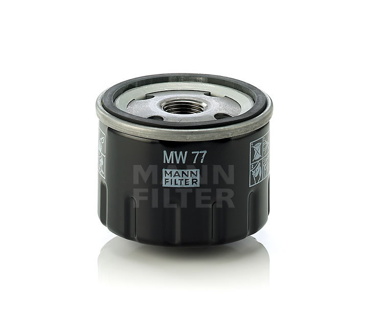 MANN-FILTER MW 77: Filtro olio con una valvola blocco arretramento